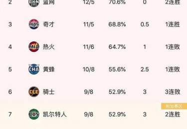 今日nba排名录像
