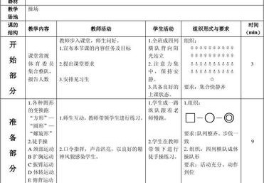 体育课放松教案
