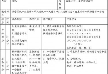 体育课备课记录免费