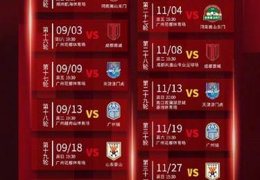 2021中超赛程第一阶段积分榜