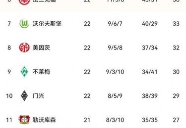 法甲积分榜