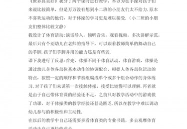 第二套幼儿世界真美好教案