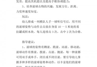 体育游戏的创编与改编