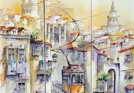 篮球主题绘画，在画布上投篮的艺术