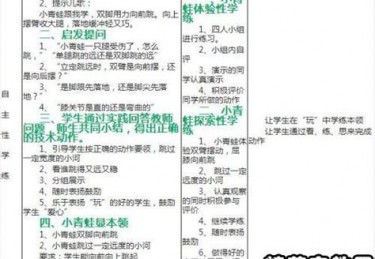 小学体育面试说课稿范文